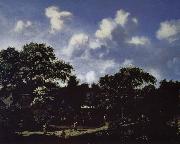 Jan van der Heyden The crossroads of the forest landscape oil on canvas